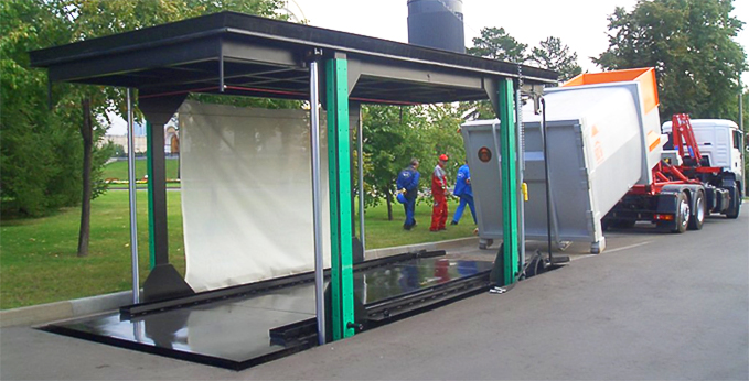 花園式景觀壓縮垃圾站